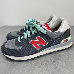 New Balance 574 Encap Womens Sneakers Harbor Grey Red Mint Size 9